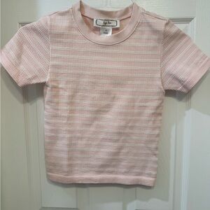 Hippie Rose Light Pink Striped Top